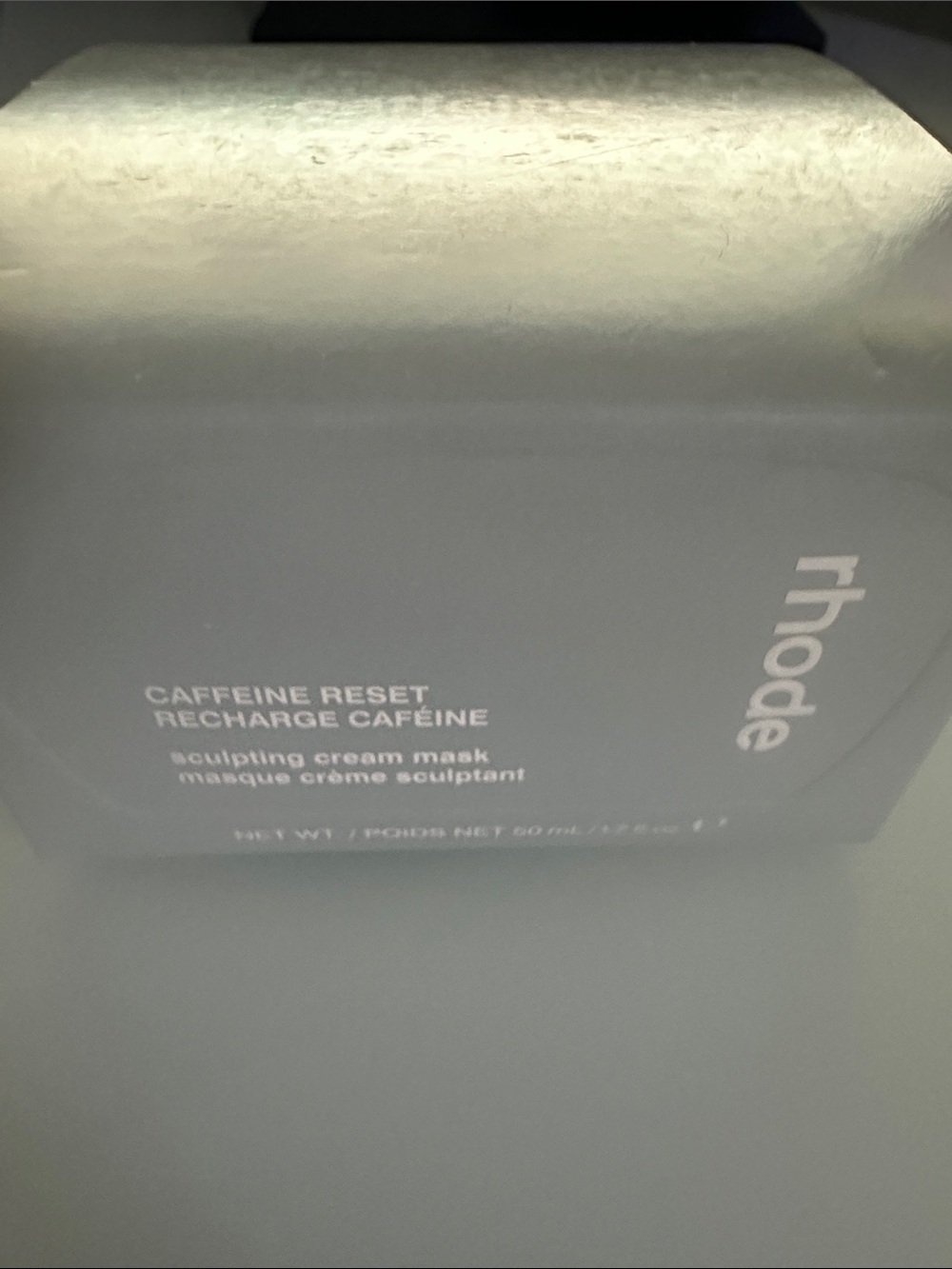RHODE Caffeine Reset Sculpting Cream - Gray and White